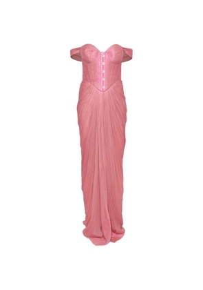 Maria Lucia Hohan Susie off-shoulder maxi dress - Pink
