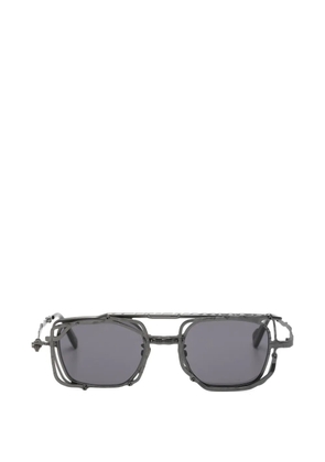 Kuboraum sculpted square-frame sunglasses - Grey