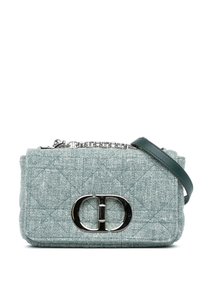 Christian Dior Pre-Owned 2022 Small Tweed Macrocannage Caro crossbody bag - Green
