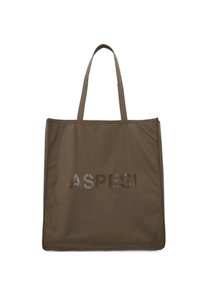 ASPESI logo-print tote bag - Brown
