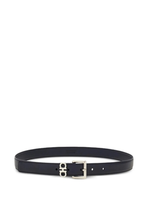 Ferragamo Gancini buckle leather belt - Black