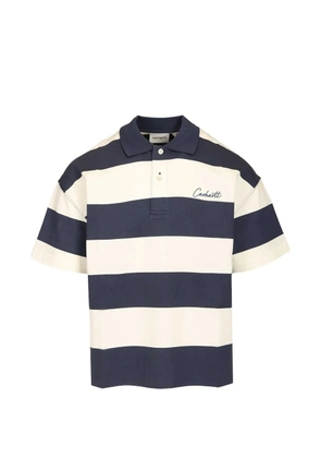 Carhartt WIP Delray striped-pattern polo shirt - Blue