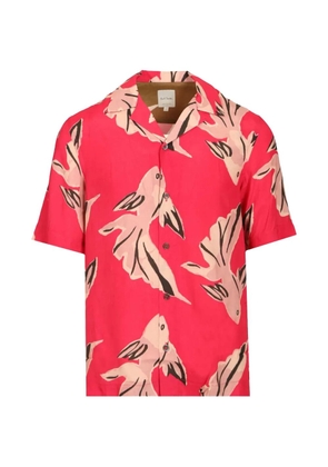 Paul Smith fish-print short-sleeve shirt - Red