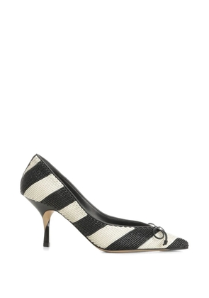Jacquemus Tourni striped pumps - Black