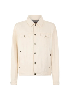 Moorer button chest-pocket jacket - Neutrals