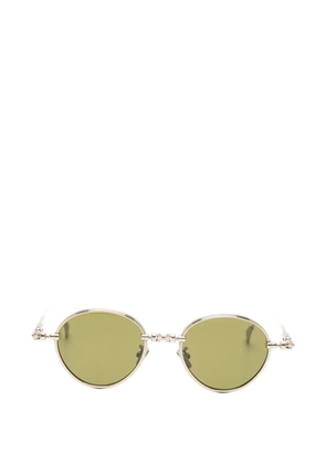 Kuboraum round-frame sunglasses - Gold