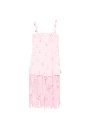 Simkhai floral fringed midi dress - Pink