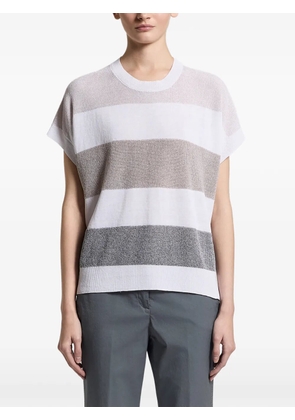 Peserico striped knitwear - White