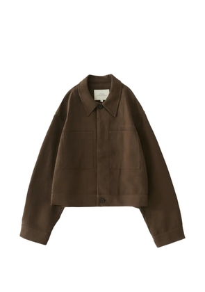 Studio Nicholson Piper patch pockets cropped jacket - Brown