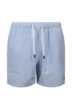 MC2 Saint Barth vertical-striped drawstring swim shorts - Blue