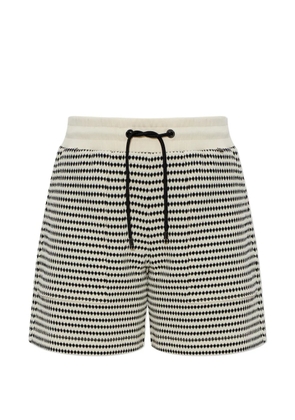 BOGNER Steena drawstring patterned shorts - Neutrals