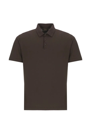 Zanone short-sleeve polo shirt - Brown