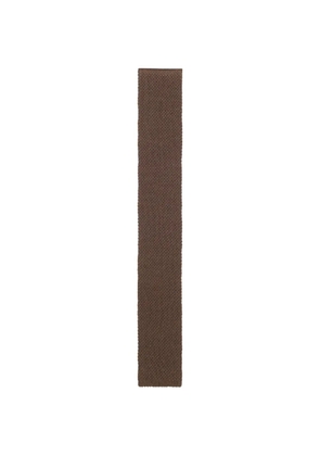 BOSS textured tie - Brown