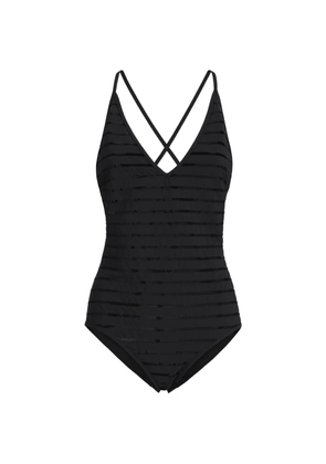 Brunello Cucinelli V-neck swimsuit - Black