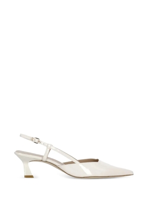Stuart Weitzman Vinnie 50 slingback pumps - White