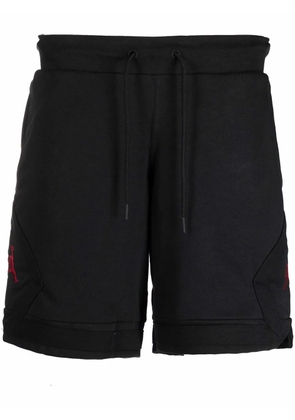 Nike logo-detail track shorts - Black