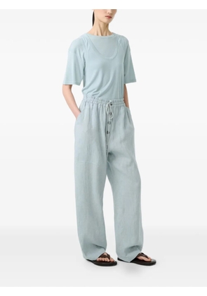 Studio Nicholson Attis drawstring patch pocket trousers - Blue