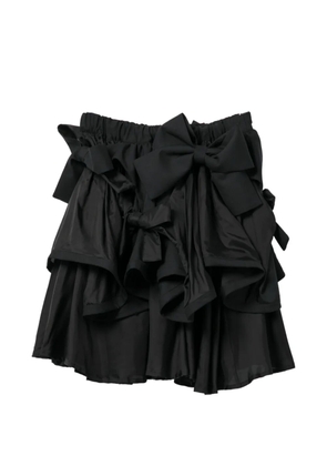 Noir Kei Ninomiya ruffled mini skirt - Black