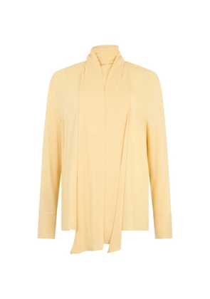 Fabiana Filippi raised-collar long-sleeved blouse - Yellow