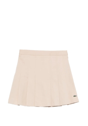 Lacoste pleated mini skirt - Neutrals