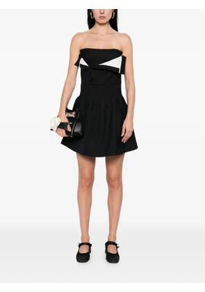 SHUSHU/TONG button-detail mini dress - Black