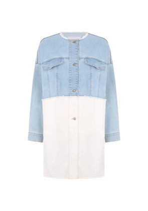 Fabiana Filippi denim two-tone dress - Blue