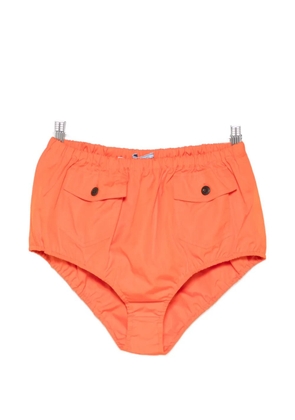 Prada button flap pocket shorts - Orange