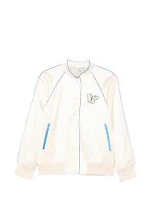 Valentino Garavani butterfly-motif bomber jacket - Neutrals