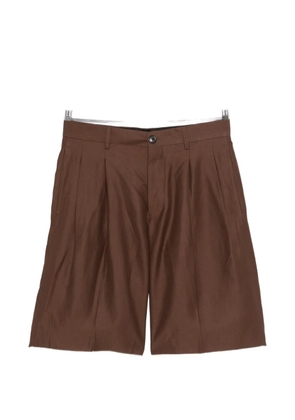 Laneus pleated shorts - Brown