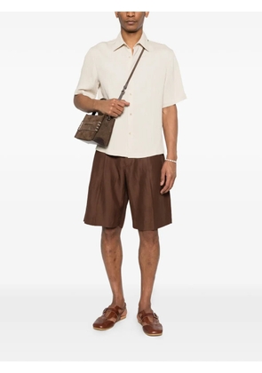 Laneus pleated shorts - Brown