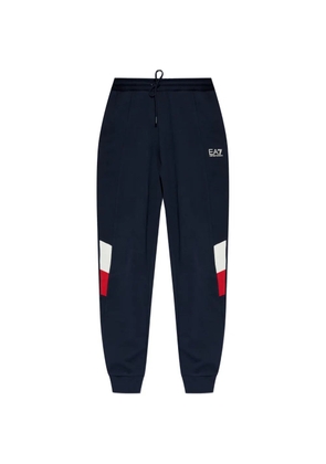 Ea7 Emporio Armani logo track pants - Blue