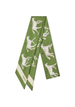 Mulberry Chalk Horse graphic-print scarf - Green