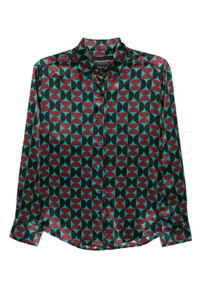 Cynthia Rowley geometric pattern shirt - Black