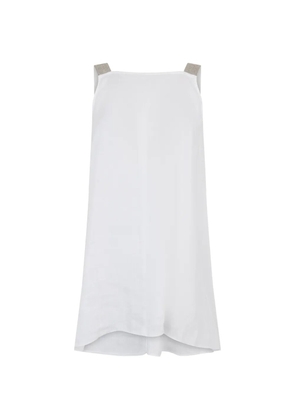 Fabiana Filippi rhinestone-embellished mini dress - White