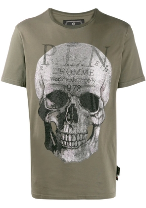Philipp Plein Platinum Skull T-shirt - Green