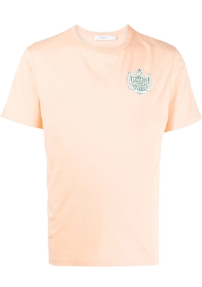 Maison Kitsuné logo-print cotton T-shirt - Pink