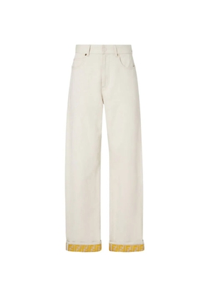 FENDI straight leg jeans - Neutrals