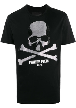 Philipp Plein SS Skull logo print T-shirt - Black