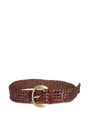Weekend Max Mara braided buckle belt - Brown