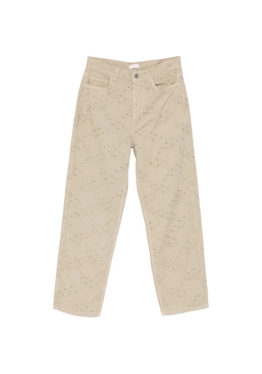 LIU JO floral trousers - Neutrals