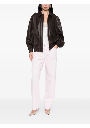 Magda Butrym button denim trousers - Pink