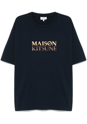 Maison Kitsuné gradient-logo T-shirt - Blue