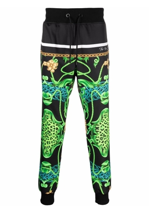 Philipp Plein new-baroque print track pants - Black