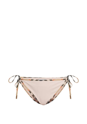 Burberry check-trim bikini bottoms - Neutrals