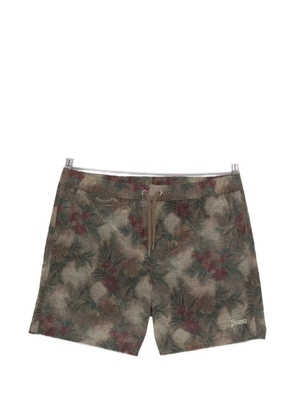 Herno floral-print swim shorts - Green