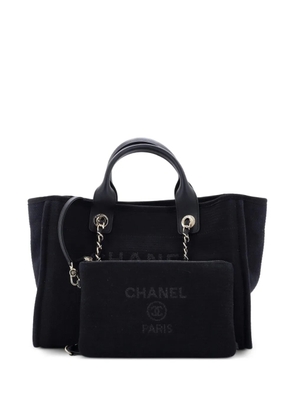 CHANEL Pre-Owned Deauville NM Mixed Fibers Small tote bag - Black