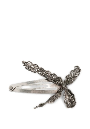 SHUSHU/TONG bow-motif hair clip - Silver