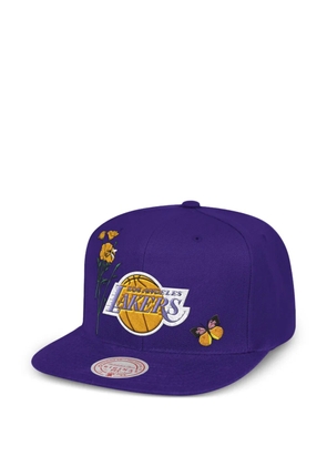 Mitchell & Ness flower snapback hat - Purple