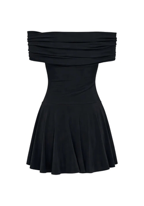 Norma Kamali off-shoulder mini dress - Black