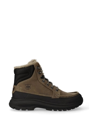 Helly Hansen fur-trimmed lace-up sneakers - Brown
